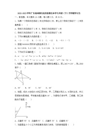 广东省河源市龙川县黄石中学2022-2023学年七年级下学期开学考试数学试卷