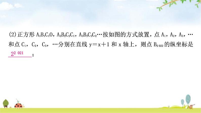 中考数学复习重难点突破一类型三:坐标规律教学课件第3页