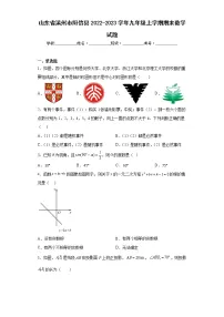 山东省滨州市阳信县2022-2023学年九年级上学期期末数学试题（含详细答案）