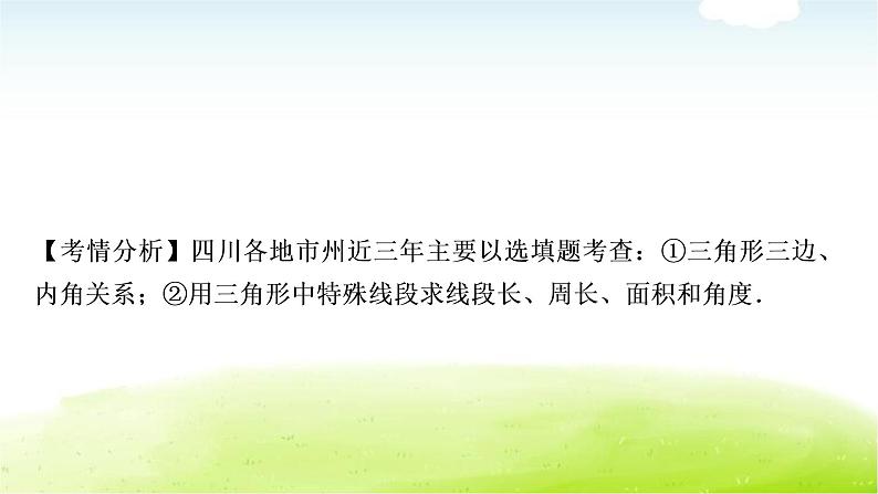 中考数学复习第二节一般三角形及其性质教学课件第8页