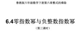 鲁教版 (五四制)4 零指数幂与负整数指数幂教课课件ppt