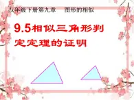 泰山区泰山实验中学2023年八年级第二学期9.5  相似三角形判定定理的证明课件PPT