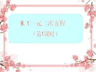 泰山区泰山实验中学2023年八年级第二学期8.1一元二次方程（第一课时）课件PPT