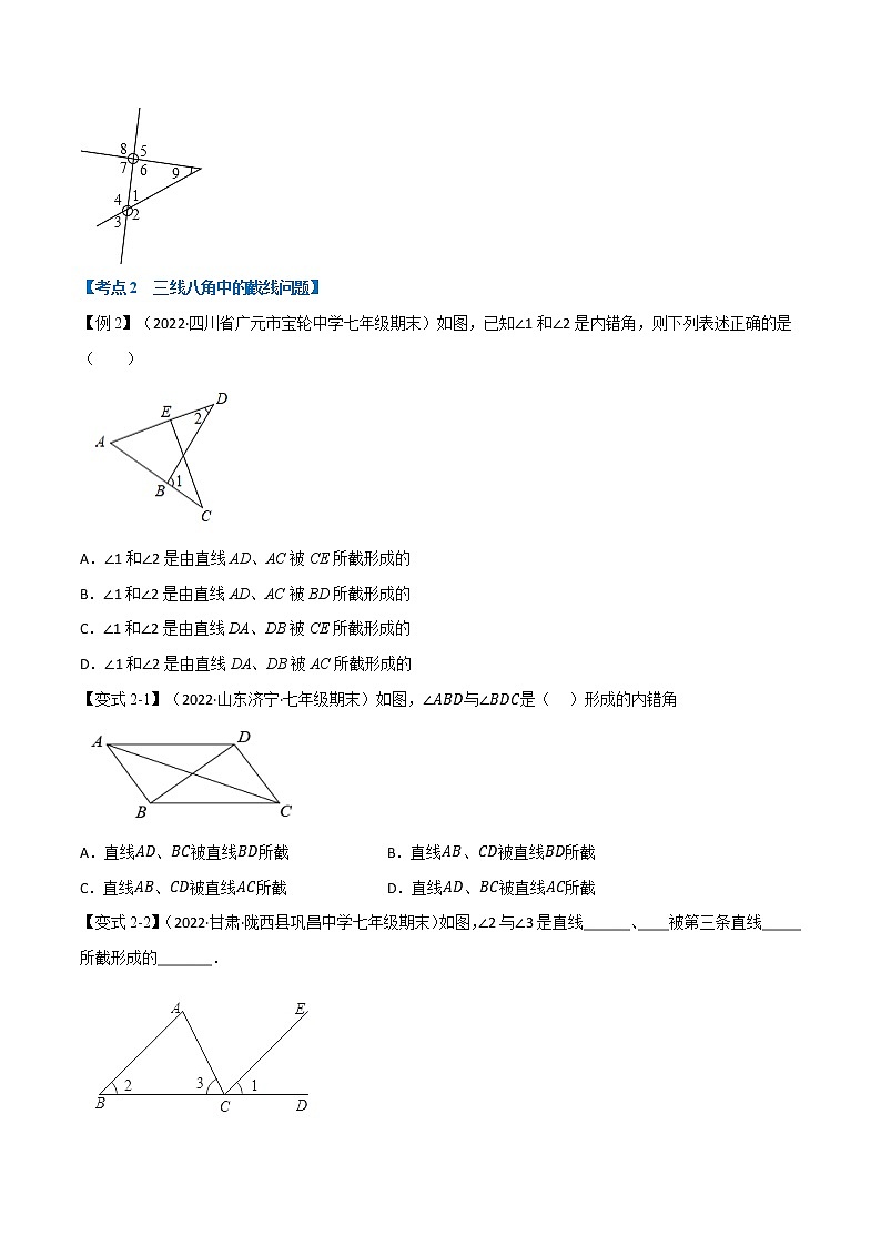 专题13.1 期中期末专项复习之平面图形的认识(二)二十五大必考点(举一反三)(苏科版)(原卷版)第3页