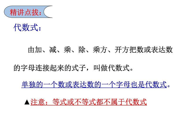 鲁教版六年级上课册数学3.2代数式(1)课件PPT第5页