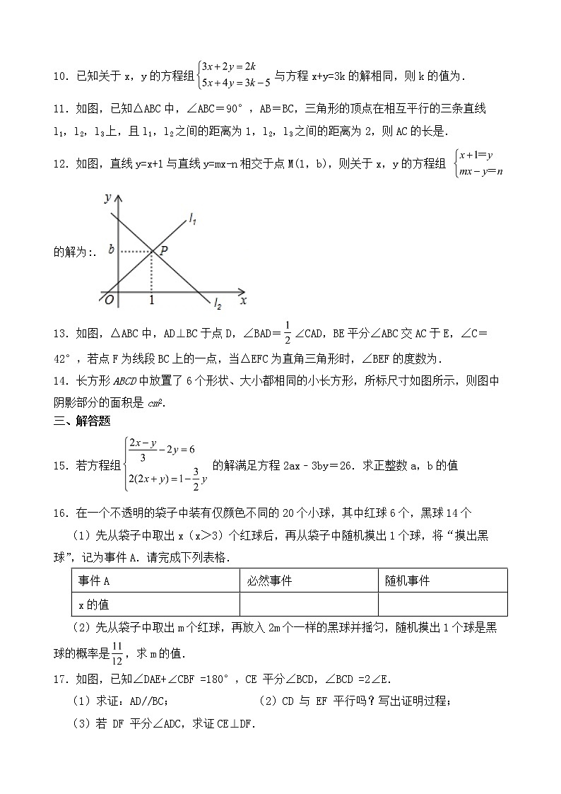 山東省煙臺市龍口市2023年七年級下學(xué)期期中數(shù)學(xué)試題【含答案】第2頁