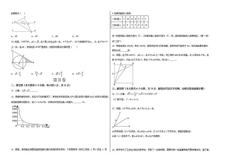 数学(山西卷)(考试版)A3第2页