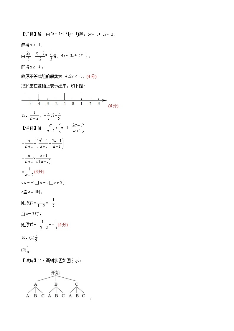 数学（江西卷）-学易金卷：2023年中考第一次模拟考试卷02