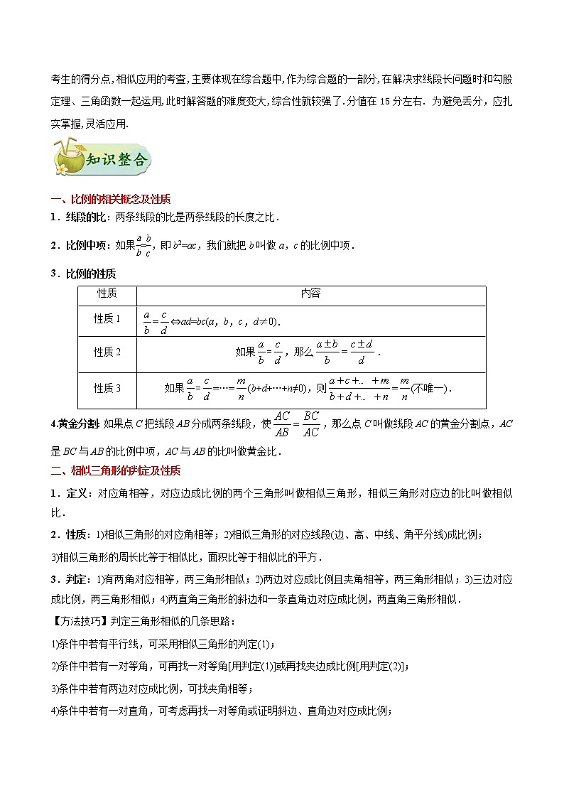 中考数学考点一遍过 考点20 图形的相似第2页