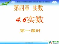 鲁教版七年级上册数学4.6《实数》第1课时课件PPT