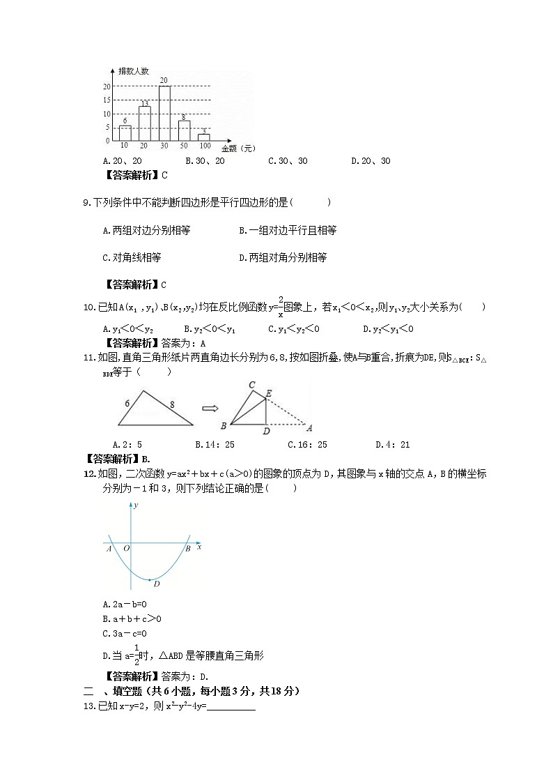2023年广西柳州市中考适应性模拟试卷三(2份打包,教师版+原卷版)02