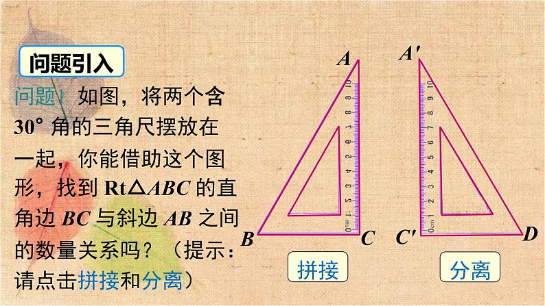 湘教版数学八年级下册 1.1 第2课时 含30°角的直角三角形的性质及其应用 课件02