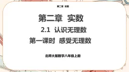 北師大版數(shù)學(xué)八上·2.1 認(rèn)識(shí)無(wú)理數(shù)（第1課時(shí)）（課件+教案+學(xué)案+練習(xí)）