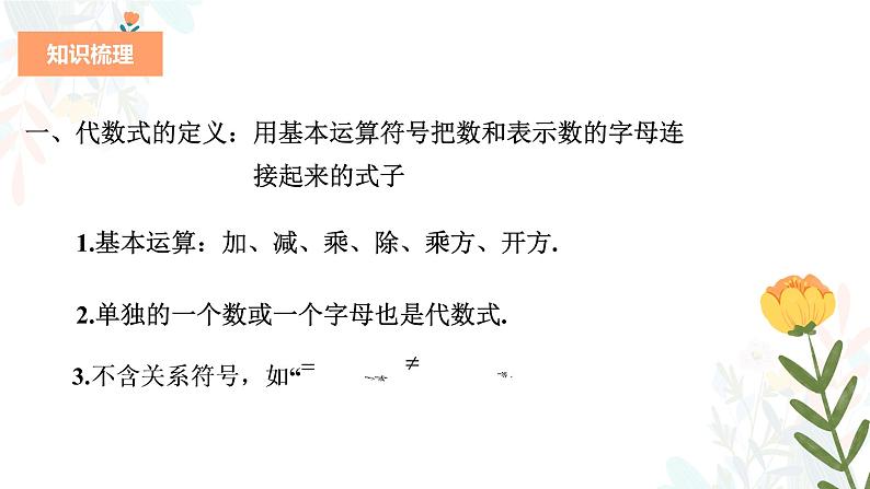 专题二 整式(助考课件)——2023届中考数学一轮复习学考全掌握第4页
