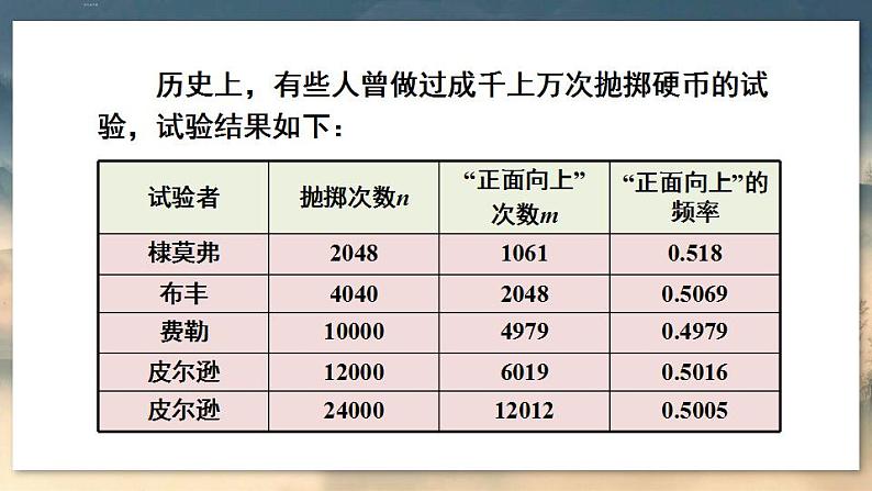 人教版9数上 25.3 用频率估计概率 PPT课件+教案+导学案07