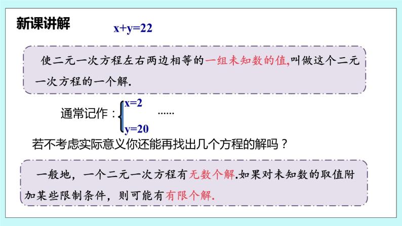 沪科版数学七年级上册 3.3.2《代入法解二元一次方程组》PPT课件07