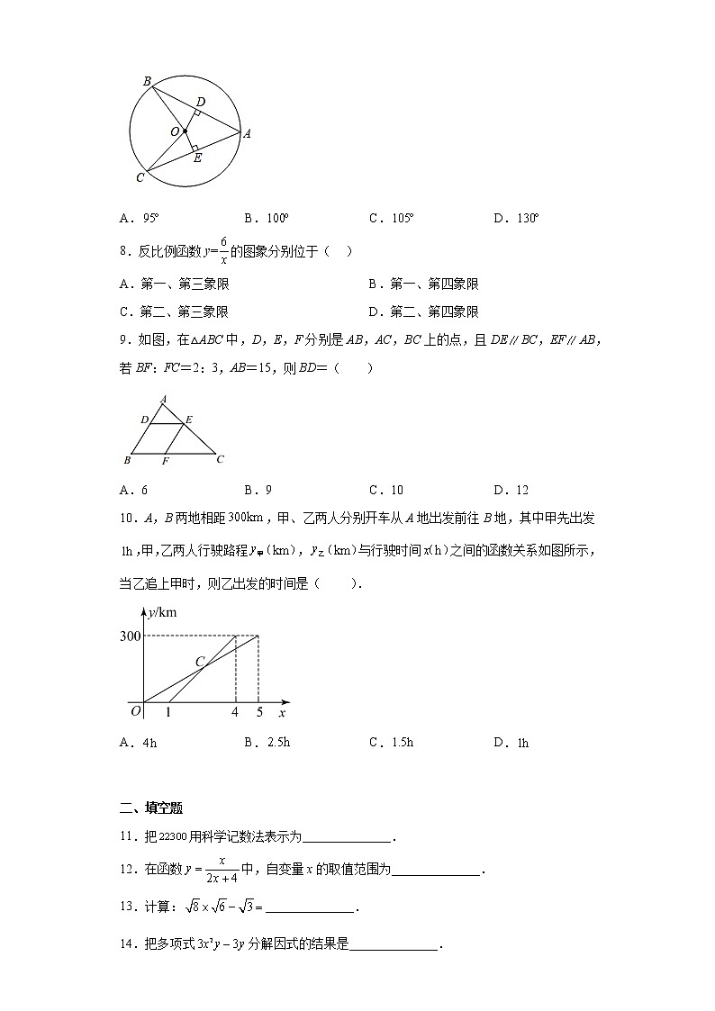 2023年黑龙江省哈尔滨市阿城区中考一模数学试题(含答案)第2页