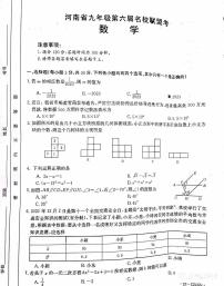 2023年河南省第六届名校联盟中考模拟考试数学试卷