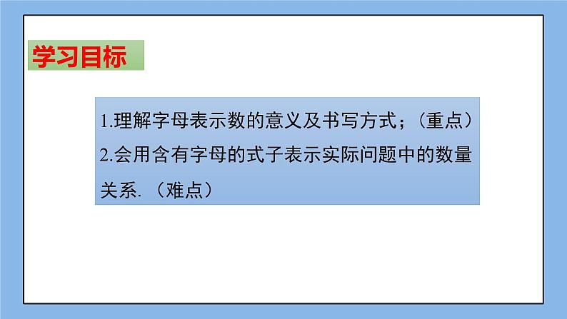 湘教版七上数学2.1《用字母表示数》课件第2页