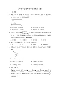 2022--2023学年浙教版数学七年级下册期中培优复习试题