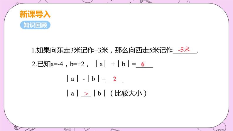 人教版七年级数学上册 第1章 有理数 1.3 有理数的加减法  1.3.1 课时1 有理数的加法 课件04