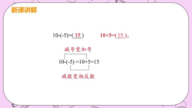 人教版七年级数学上册 第1章 有理数 1.3 有理数的加减法 1.3.2 课时1 有理数的减法第6页