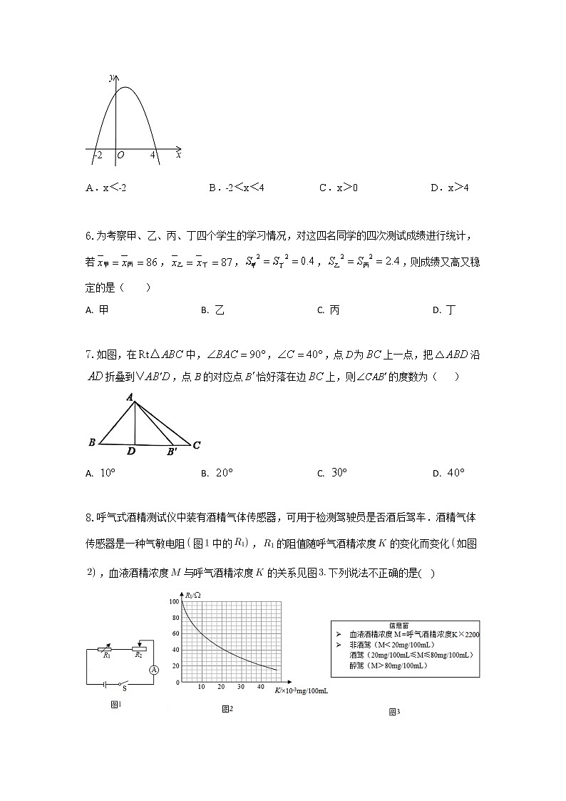 2023年安徽省中考数学预测 (含答案)第2页