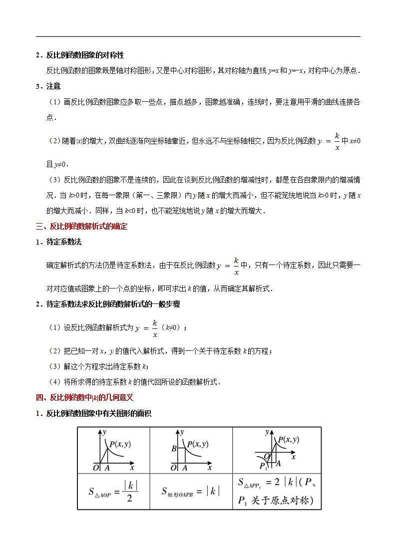 中考数学一轮复习考点过关练习考点10 反比例函数 (含答案)第2页