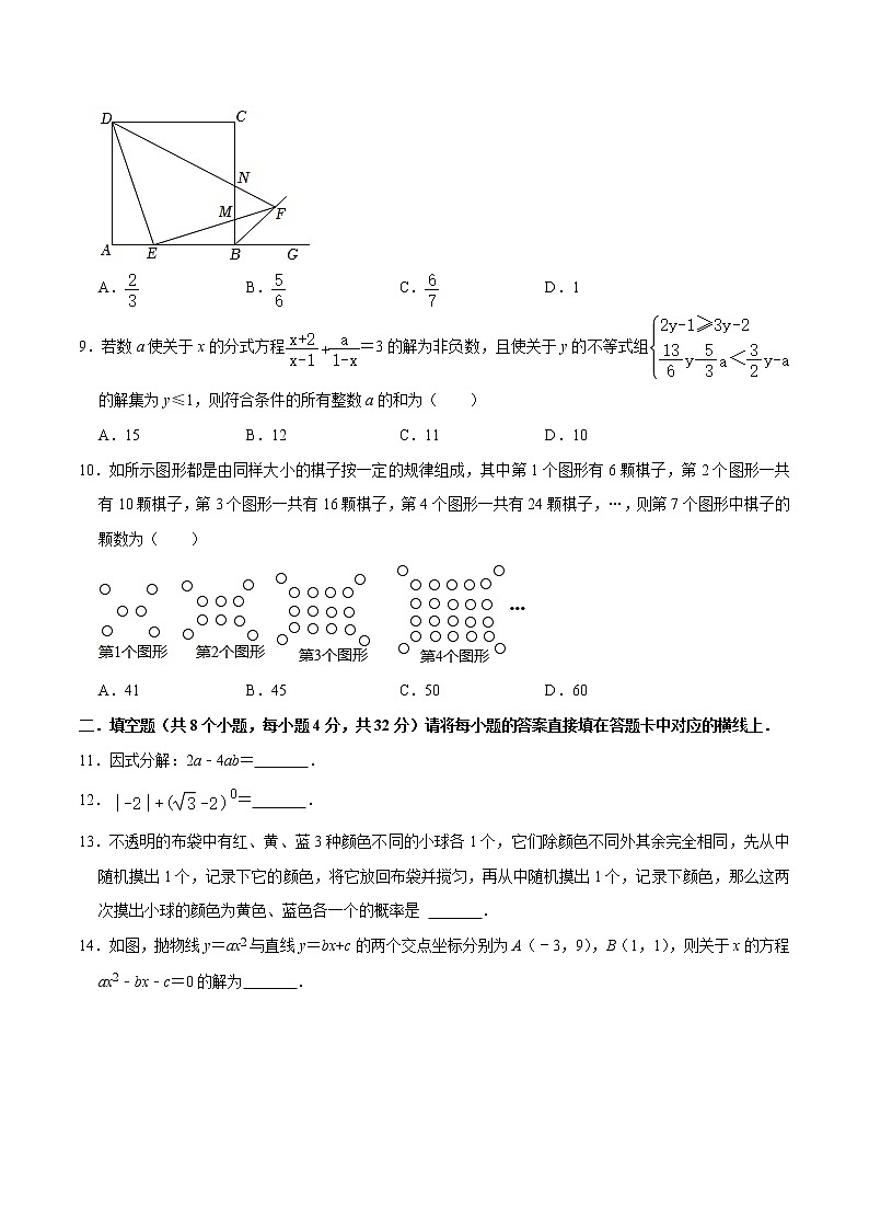（重慶卷）（考試版A4）2023年中考數(shù)學(xué)第一模擬考試卷第3頁