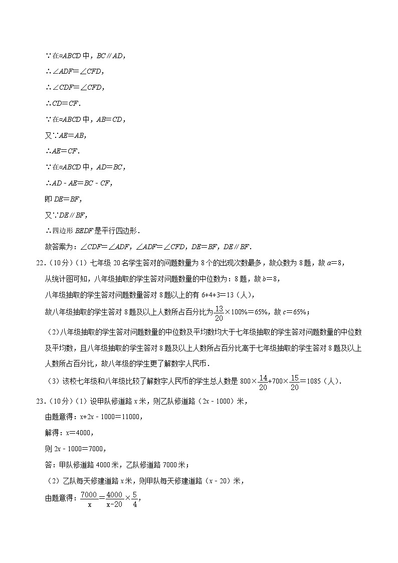 （重慶卷）（參考答案）2023年中考數(shù)學第一模擬考試卷第3頁