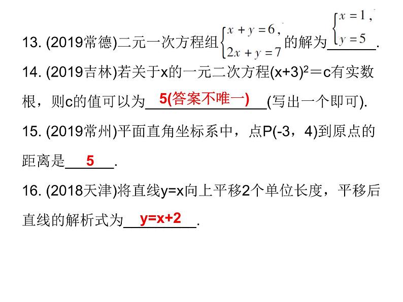 中考数学三轮冲刺高分课件:专题三 填空题突 (含答案)04