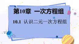 青岛版数学七年级下册 10.1 认识二元一次方程组 PPT课件