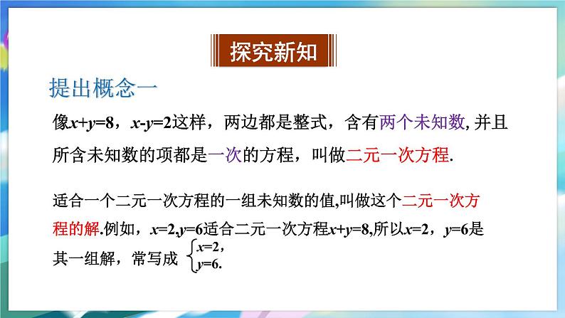 青岛版数学七年级下册 10.1 认识二元一次方程组 PPT课件03