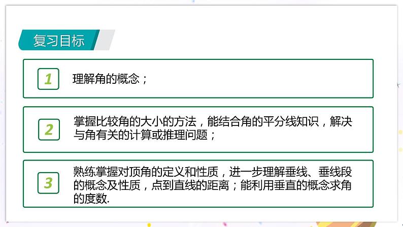 青岛版数学七年级下册 期末复习 专题一 角 PPT课件第2页
