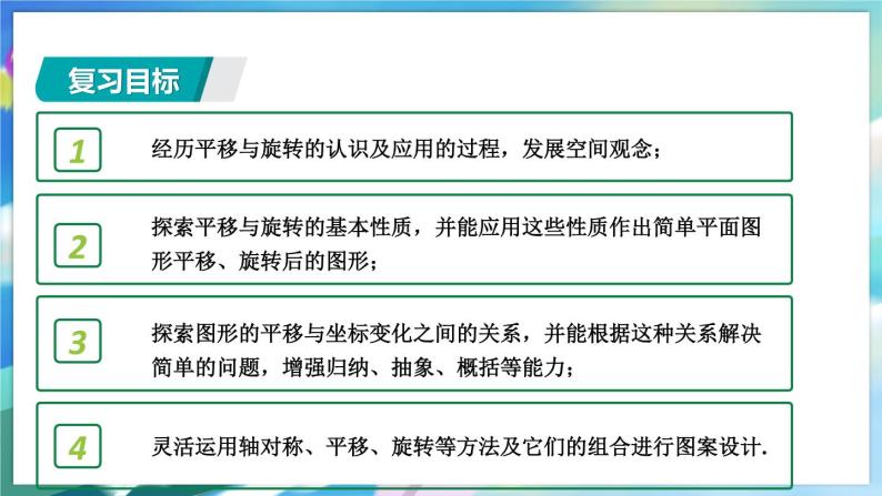 青岛版数学八年级下册 期末复习 专题六  图形的平移与旋转 PPT课件02