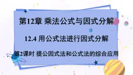 青岛版数学七年级下册 12.4 第2课时 提公因式法和公式法的综合应用 PPT课件