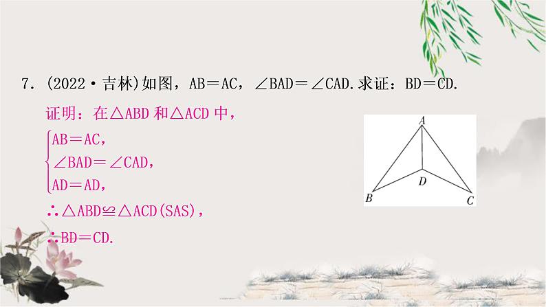 中考数学复习第四章第四节全等三角形作业课件第8页