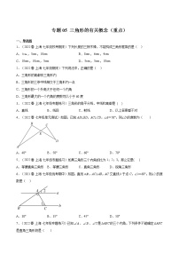 沪教版 (五四制)七年级下册14.1  三角形的有关概念优秀同步测试题