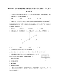 2022-2023学年陕西省西安市雁塔区高新一中七年级（下）期中数学试卷（含解析）