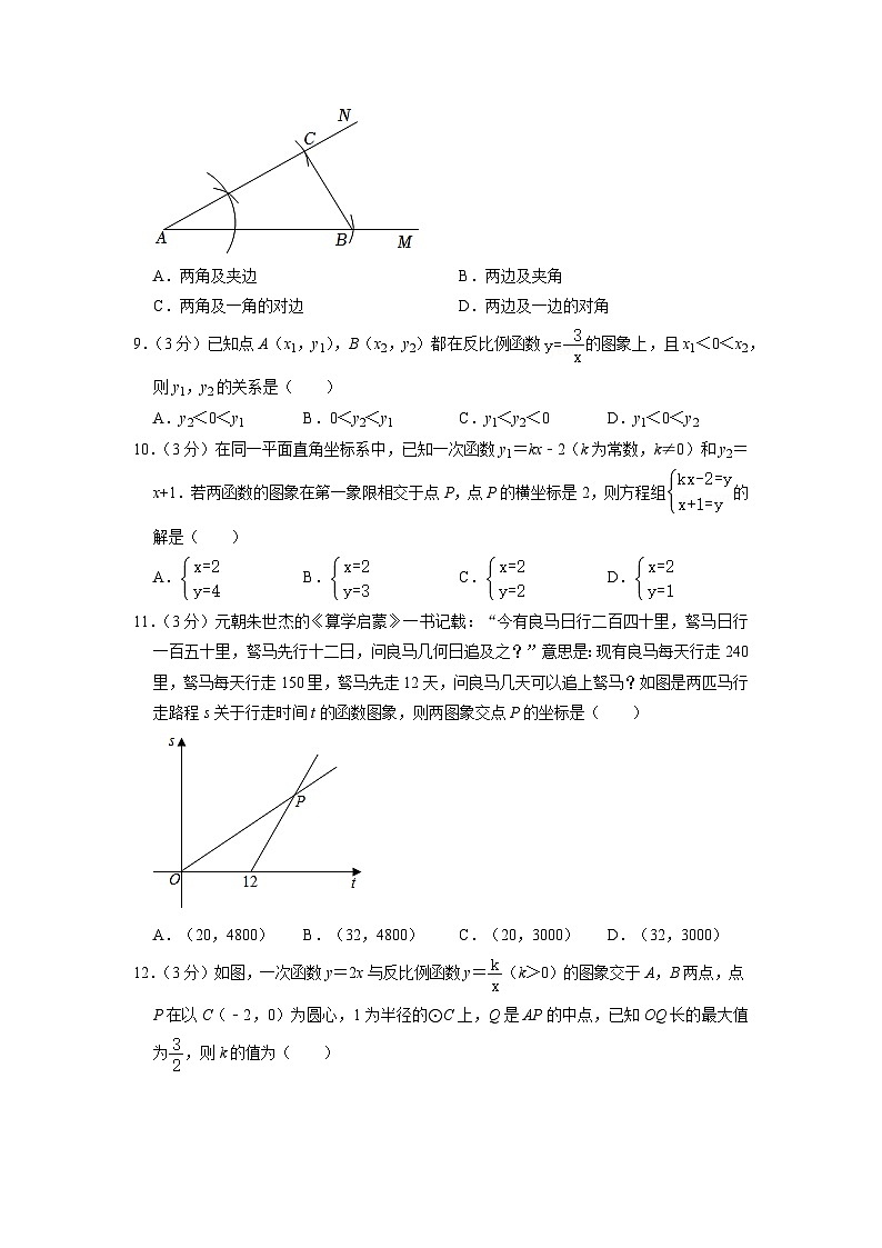 2022年广西南宁市青秀区中考一模数学试题(含答案)第2页