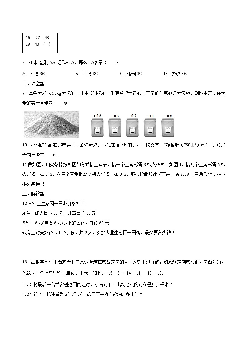 浙教版数学七上 1.1.1 从自然数到有理数 课件+练习02