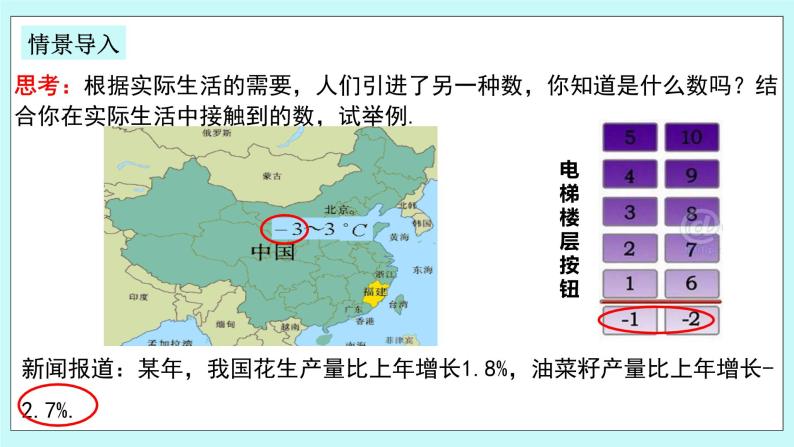 浙教版数学七上 1.1.2 从自然数到有理数 课件+练习03