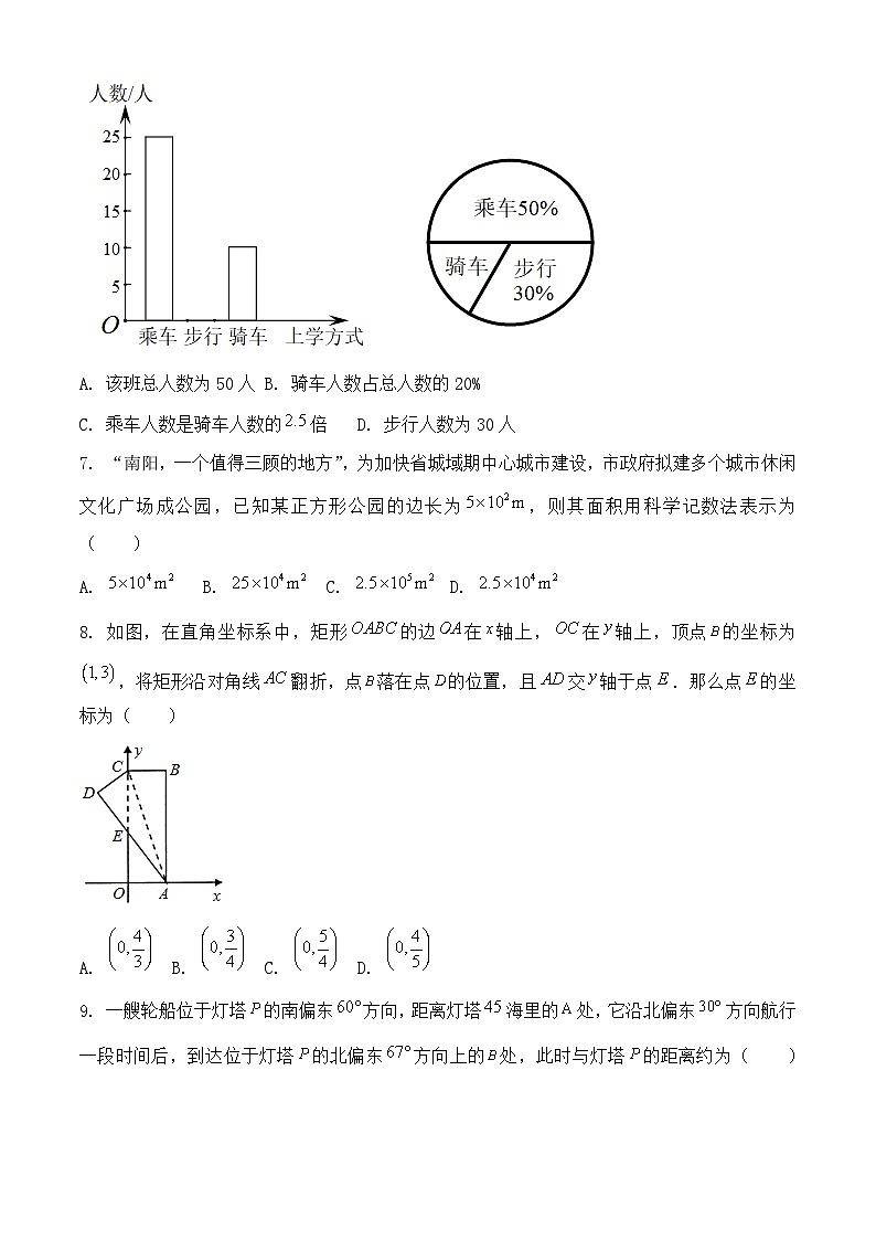 2023年河南省南阳市宛城区中考一模数学试题02
