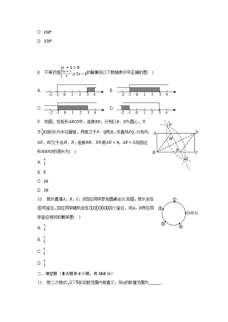 2022-2023学年湖南省长沙市周南集团九年级(下)期中数学试卷(含解析)02