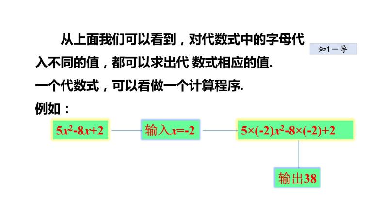 3.3 代数式的值 2021秋冀教版七年级数学上册课件06