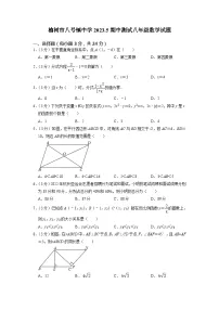 吉林省长春市榆树市八号镇中学2022-2023学年八年级下学期5月期中数学试题