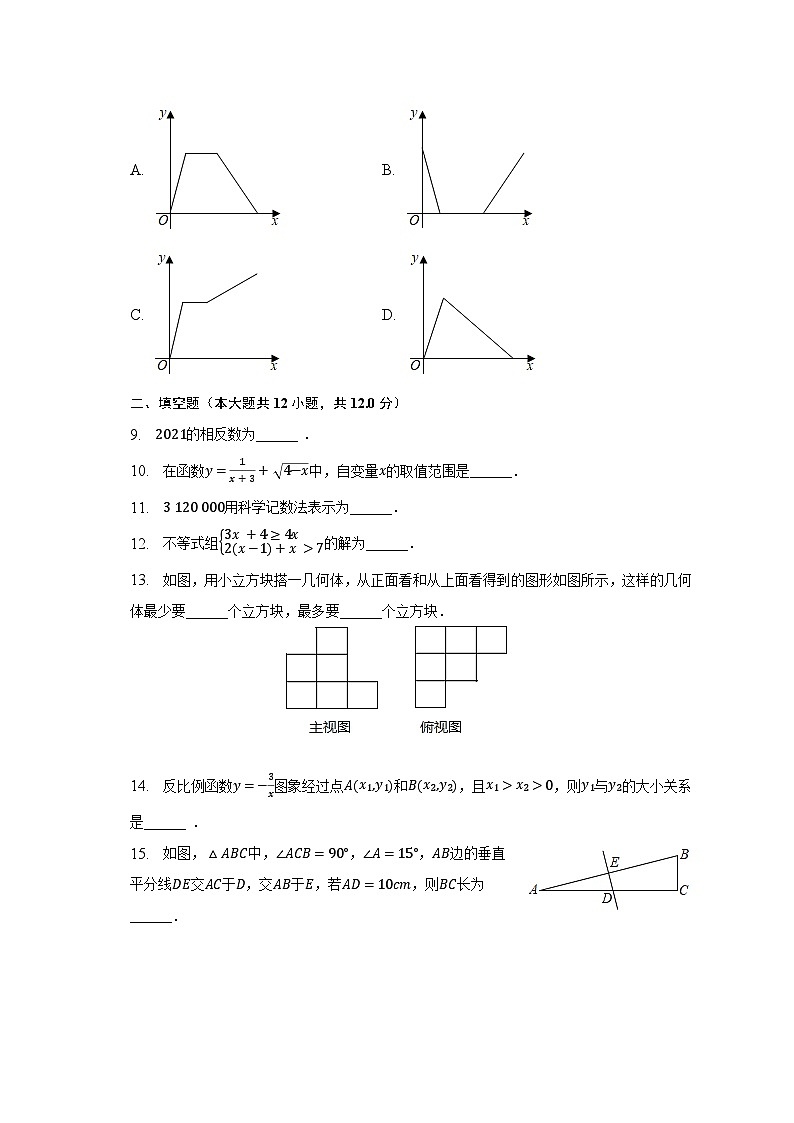 2023年青海省中考数学模拟试卷(含解析)02