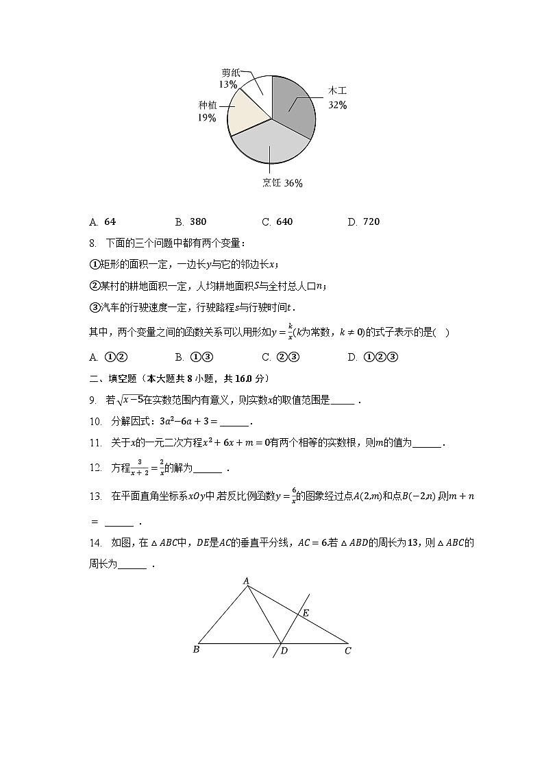 2023年北京市朝阳区中考数学一模试卷(含解析)02