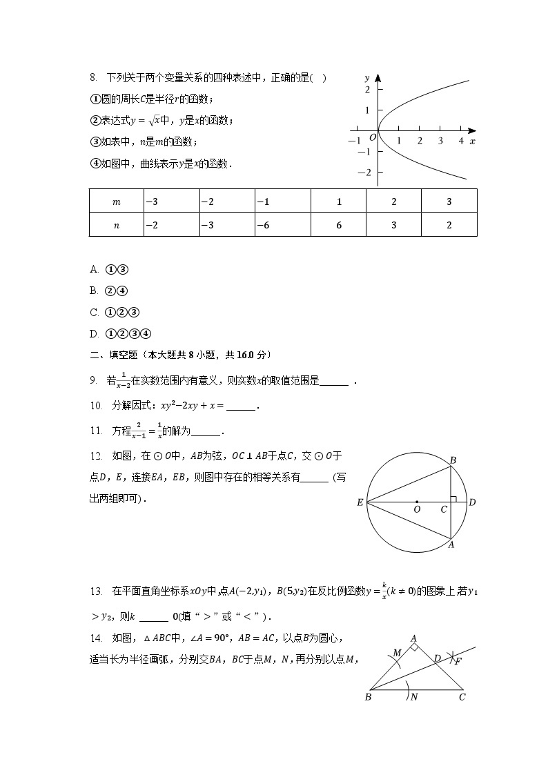 2023年北京市丰台区中考数学一模试卷（含解析）02