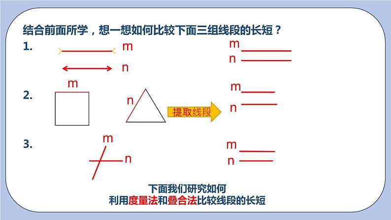 6.1 线段、射线、直线(第二课时 线段长短的比较)课件07